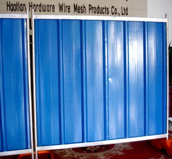 Corrugated Sheet Enclosure Temporary Steel Hoarding Panel
