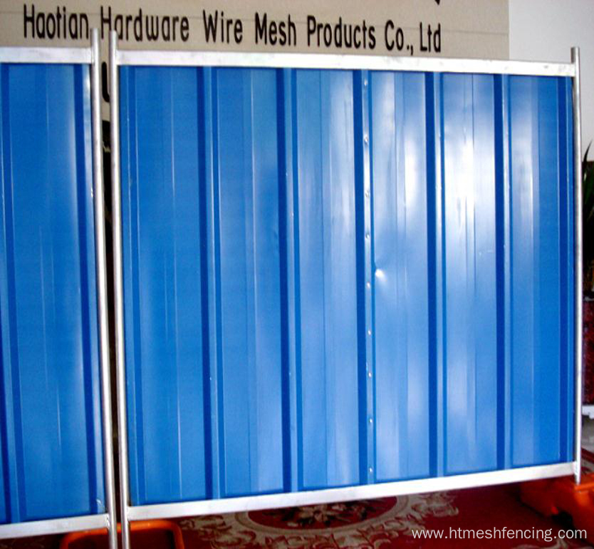 Corrugated Sheet Enclosure Temporary Steel Hoarding Panel