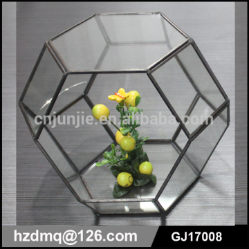 glass box geometric shapes for decoration