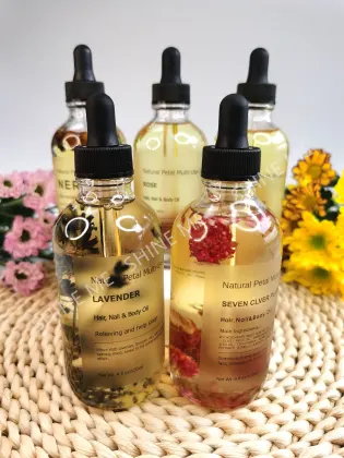 Pure Natural Flower Face and Body Essential Oil Serum - Hydrating Flower Face Oil