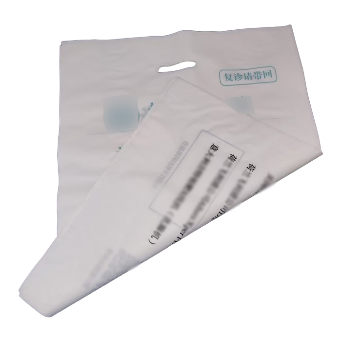 HDPE die cut shopping bag