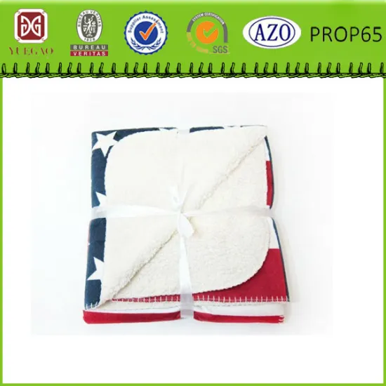 American national flag design fleece blanket