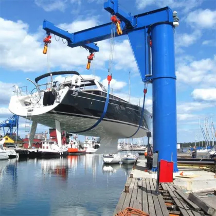 High Quality Marine Cantilever Yacht Jib Crane - New Construction