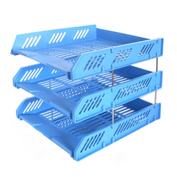 Stackable A4 File Organizer - 3 Tier Letter Tray