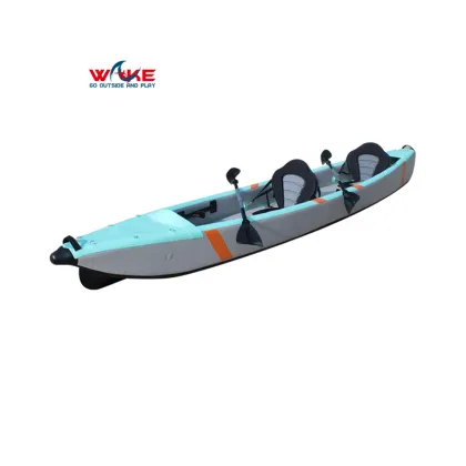 Adjustable Footrest 2-Person Inflatable Tandem Kayak/Canoe