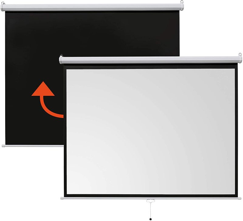 Ceiling Mounted Manual Projector for Office Home screen