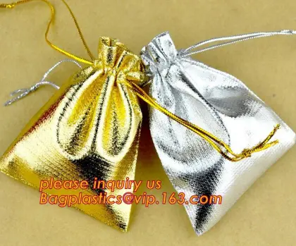 silver bags, gold bags, workmanship velvet jewelry pouch, Velvet Drawstring Dust Bag