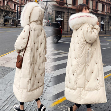 ファッション刺繍冬の女性の綿のジャケット
