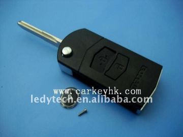 Hot sell Mazda modified flip remote key blank& key shell