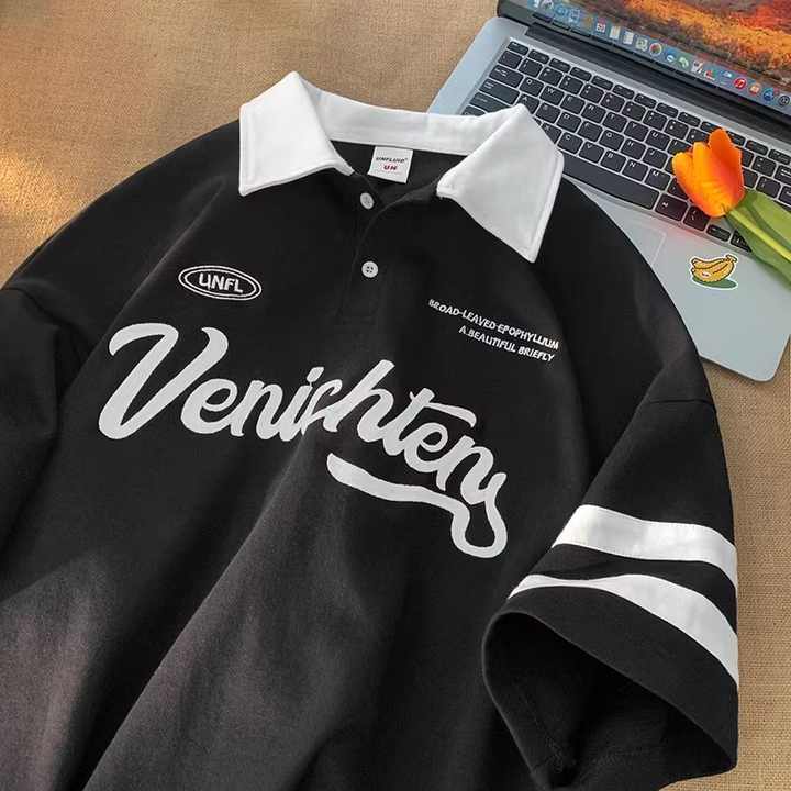 Cotton Polyester Mens Uniform Golf Polo Shirts