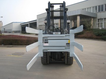 Forklift with Waste Paper Clamp