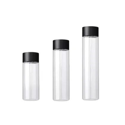 Custom Printed OEM 750ml PET Beverage Bottles for Juice - 10oz, 16oz Round VOSS Bottles