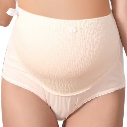 Adjustable High Waist Pregnant Womens's Cotton Underwear/maternity Shorts
