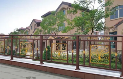 Zinc steel balcony guardrail