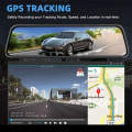 12 pulgadas HDR WDR Car DVR Mirror Dash Dash