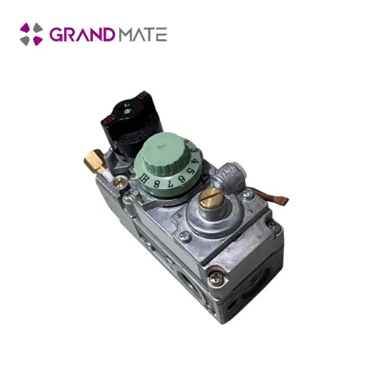 Manual fireplace thermostat gas control valve
