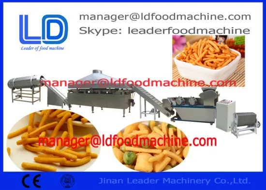 Puffed Food Fried Wheat Flour Snacks Making Machine , Extruder Food Production Line