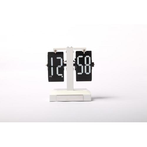 Flip Down Desk Modern Clock Metal