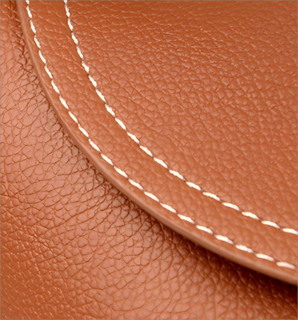 Leather flip-top fashion handbag for women