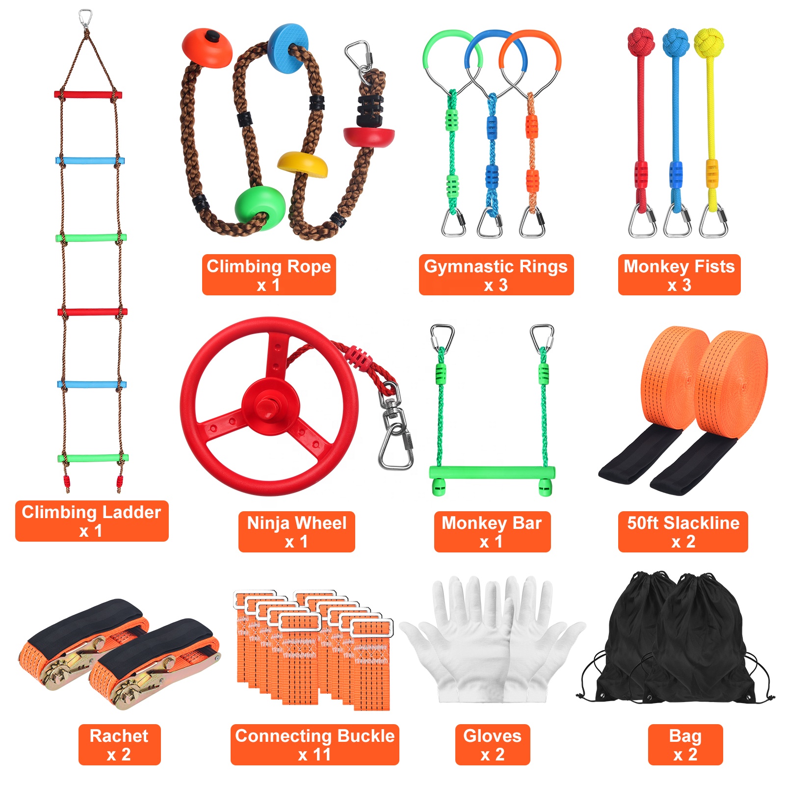 Outdoor Obstacle Equipment Set Playground Accessories