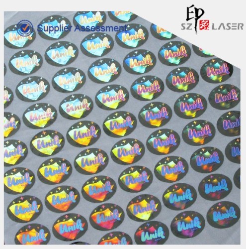 Hologram label, holographic sticker, laser logo design