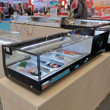 6pan sushi fruit cake display freezer
