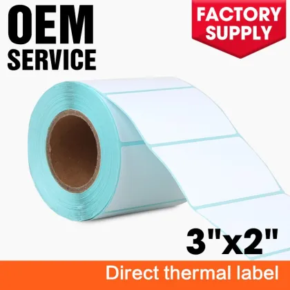 2x3 inch custom blank direct thermal label rolls
