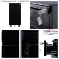 Modern Furniture movable mobile black cabinets