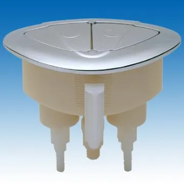 Replacement WC cistern chrome dual flush push button