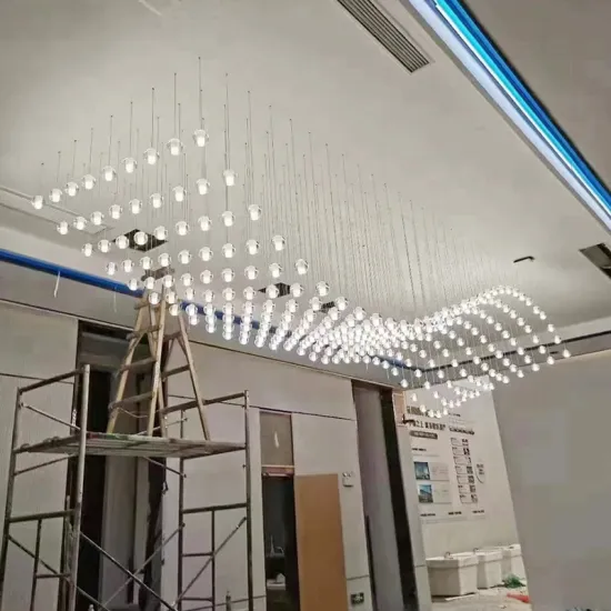 Custom Large Project Crystal Chandelier for Hotel Lobby and Engineering