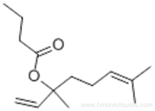 Butanoic acid,1-ethenyl-1,5-dimethyl-4-hexen-1-yl ester CAS 78-36-4