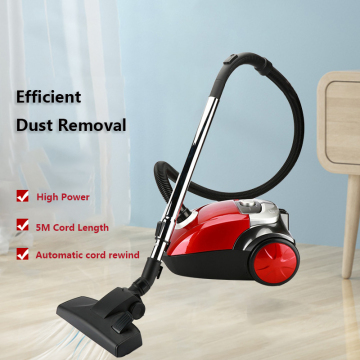 High Power 700-2000W 23kPa Dust Bags Shiny Cord Cleaner Horizontal Canister Vacuum Bagged Cyclone Vacuum