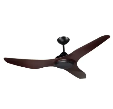 Modern simple black ceiling fan with light