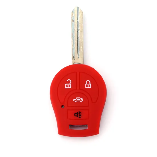 silicone materail nissan key fob cover 5 button