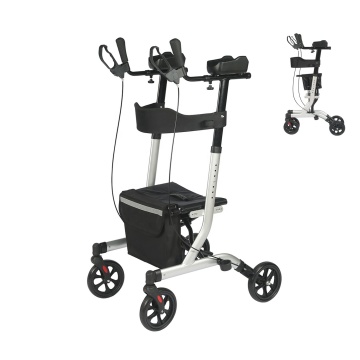 Rollator With Backrest Seat And Padded Armrests