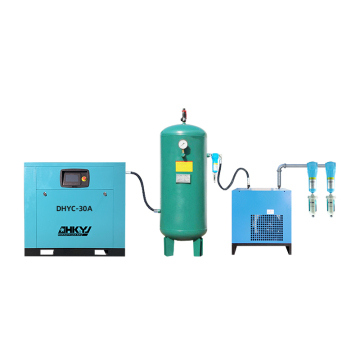 Factory Price 22kW/30HP Industrial Screw Air Compressor with Tank and Air Dryer