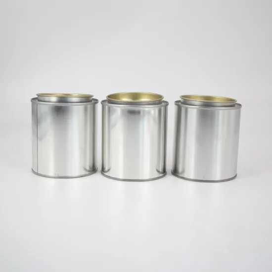 200ml round metal container paint sample cans