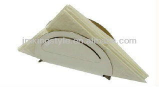 Half round stainless steel restaurant napkin holder
