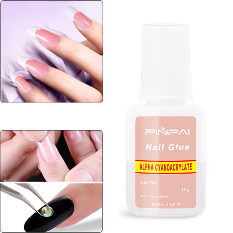 PINPAI Nail Glue False Nail Glue Nail Art Glue For Foil Sticker Nail Transfer Nail Tips Adhesive False Nails With Glue TSLM1