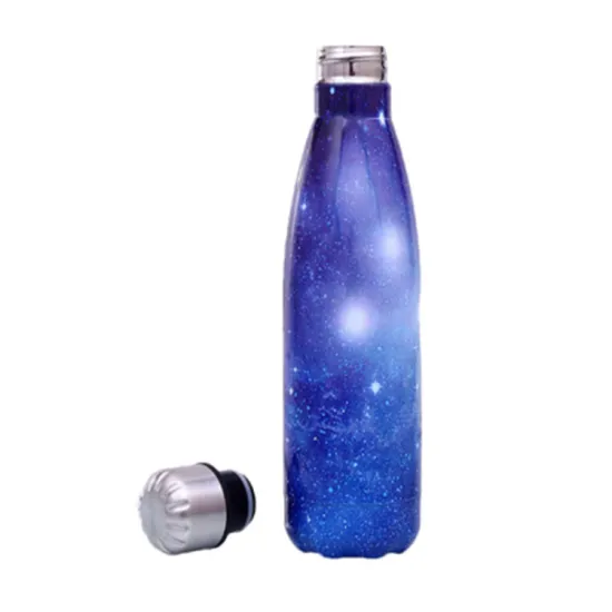 Custom 500ml Vacuum Insulated Thermal Metal Sports Gym Foldable Water Bottles