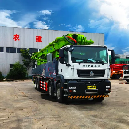 Diesel-Powered 58 Meter Concrete Pump Truck Machinery
