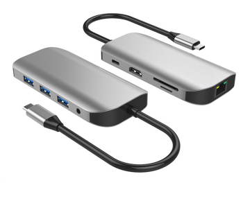 Station d'accueil 9 EN 1 Convertisseur multi-port HDMI\PD\USB