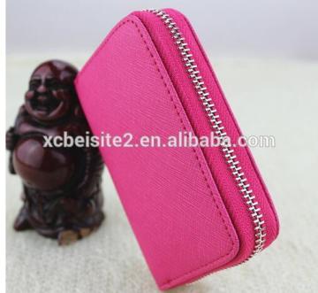 cy278 Genuine Leather Women Card Holder Wallets Small High Quality Female Pillow Purse Fashion Organ Zipper Credit Card Coin Bag