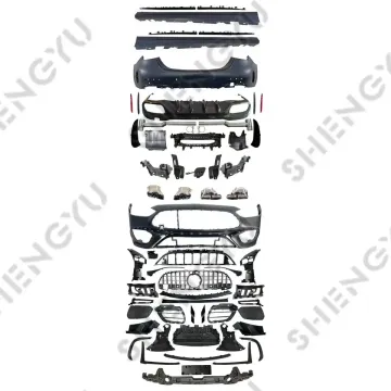 2023 Benz W206 C63 AMG Car Body Kit: Bumpers, Grille, Side Skirts, Rear Diffuser, Exhaust Pipes
