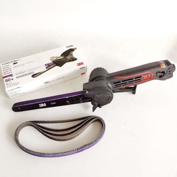 3M33575 Pneumatic Sanding Belt Machine with 3M33445 Inline Sanding Belt Sandpaper
