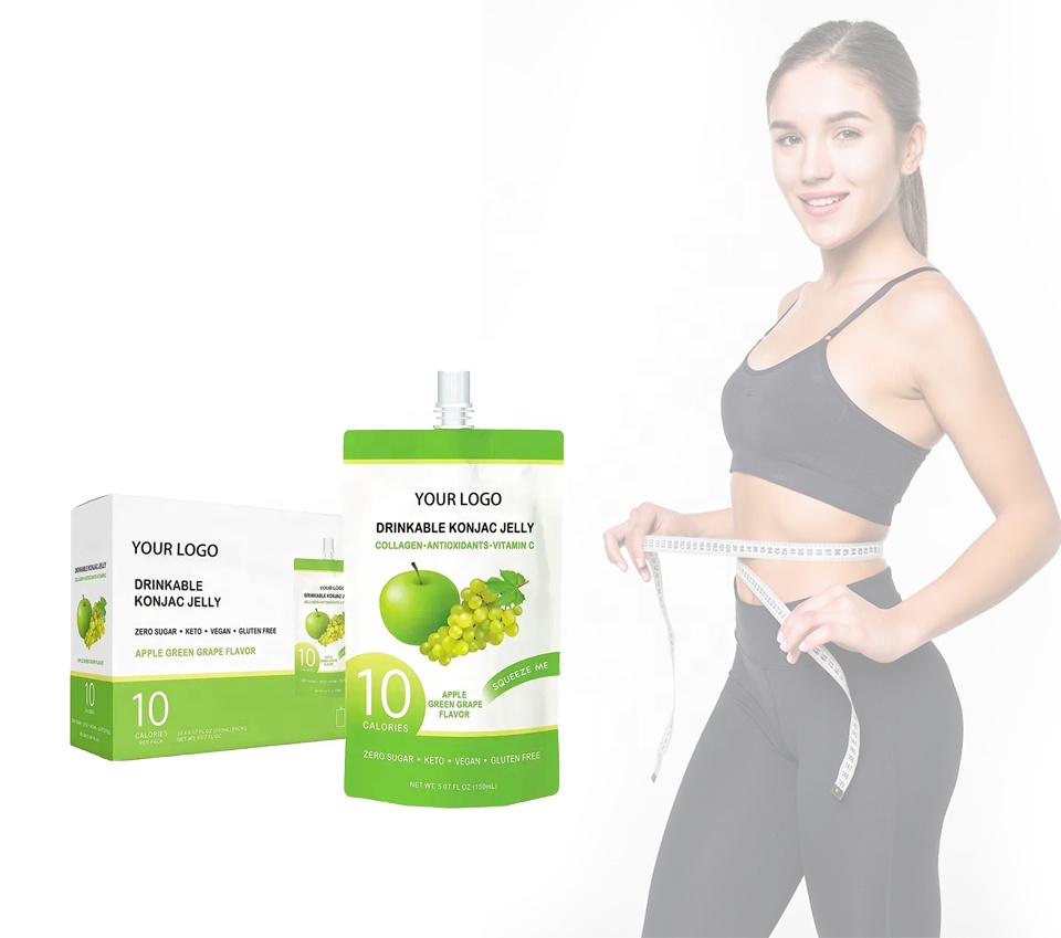 OEM Fruit-flavored Zero Sugar Slim&Weight Loss Konjac Jelly