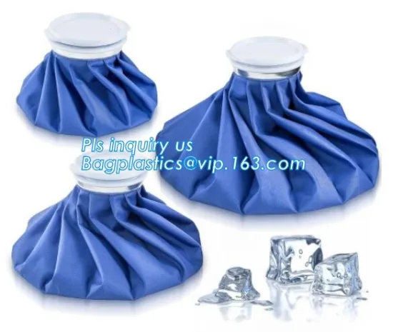 Ice Bag Packs - Set of 3 Hot & Cold Reusable Ice Bags Size 6, 9 and 11 inch - No Leaks, No Drips, non-toxic plastic cooler bags