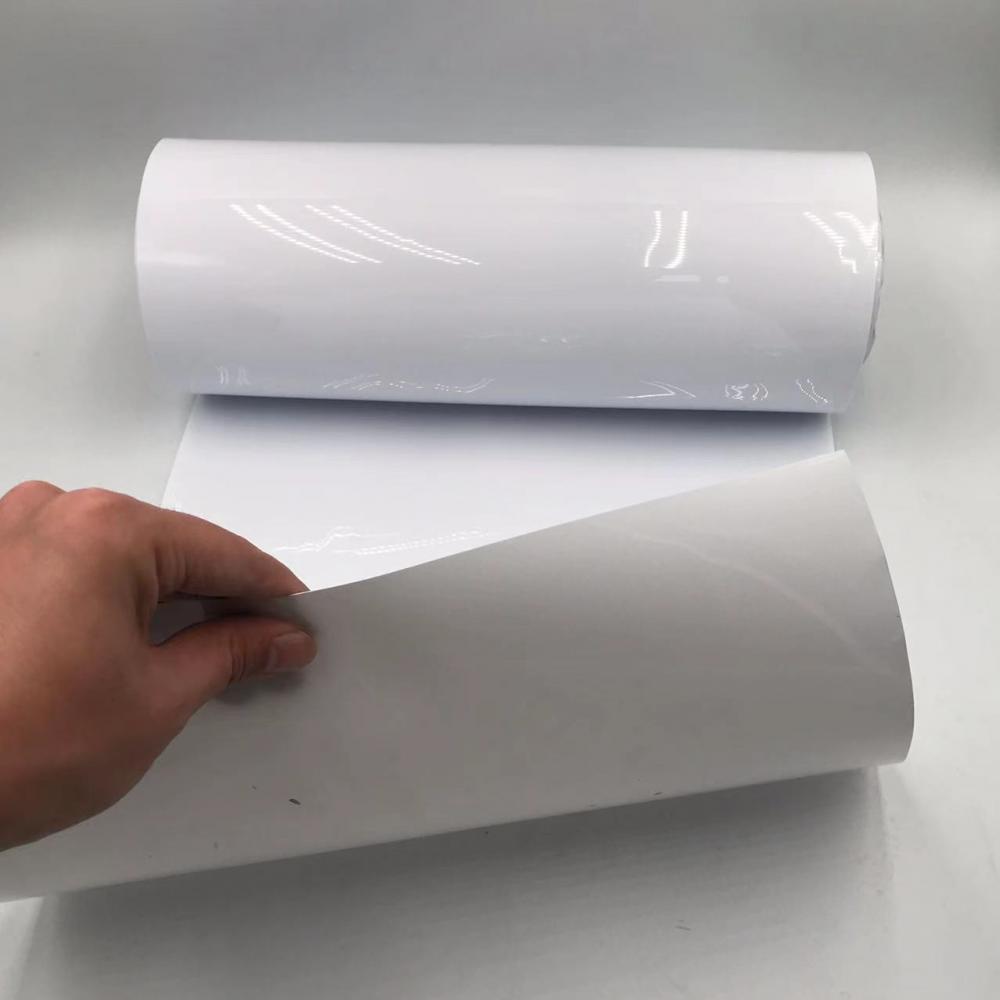 opaque white Pet Film Material with High Surface Gloss