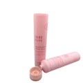 Tubo de crema de plástico de plástico de plástico para empacar rosa mate de 120 ml