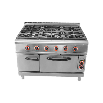 Wholesale Low Price 6 Burner Gas Stove with Oven